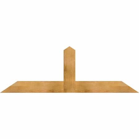 Ekena Millwork Portland Rough Sawn Timber Gable Bracket, Western Red Cedar, 72"W x 24"H x 2"D x 6"F, 8/12 Pitch GBW072X24X0206POR00RWR